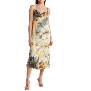 VELVET HEART Talulla Cowl Neck Midi Slip dress (Size S)